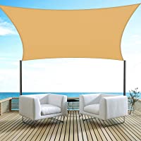 Velway Toldo Vela de Sombra Rectangular 3x3m Protección UV- Toldo Oxford 300D a Prueba de Lluvia para Exteriores Patio…